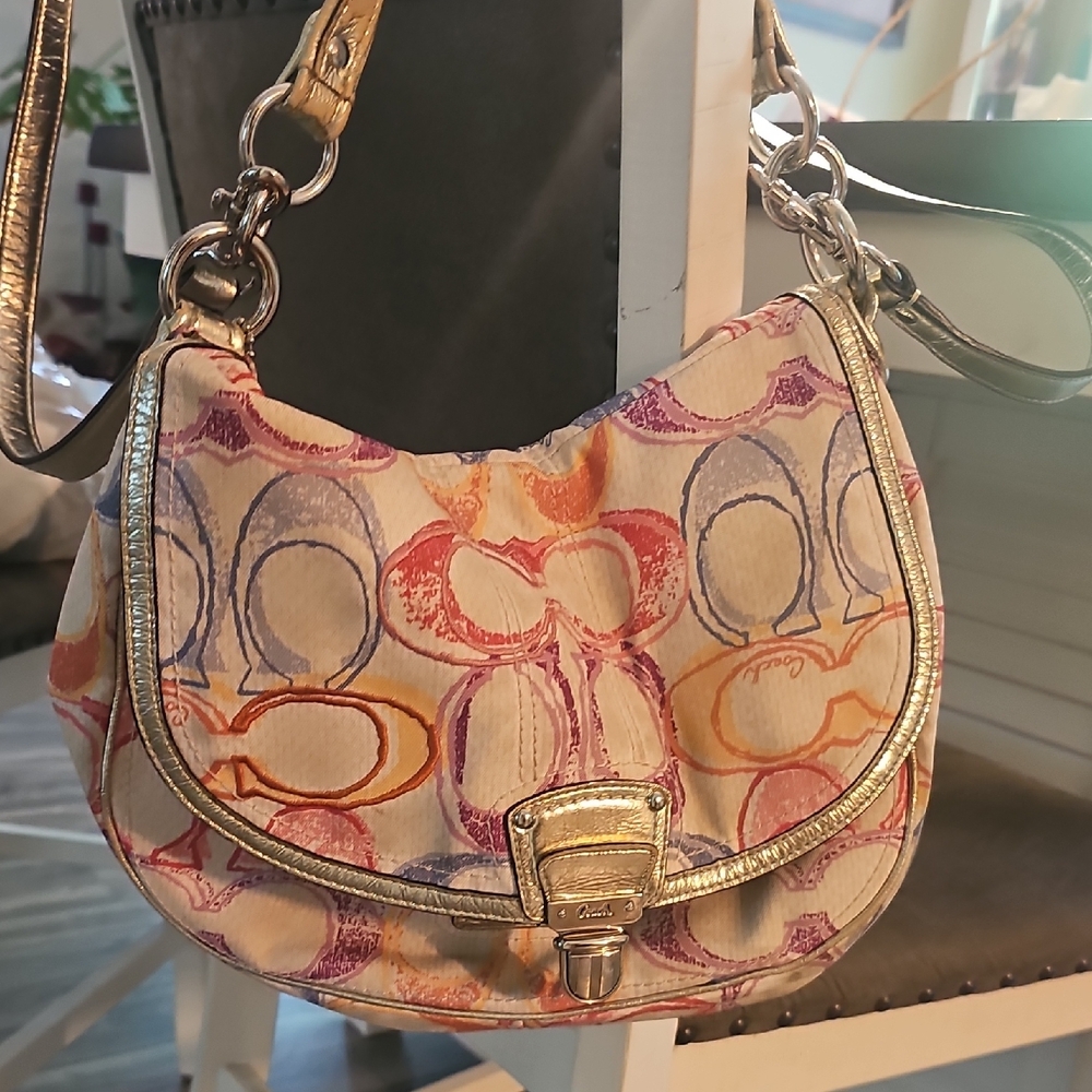 Multicolor Saddle Bag COACH ( Med )